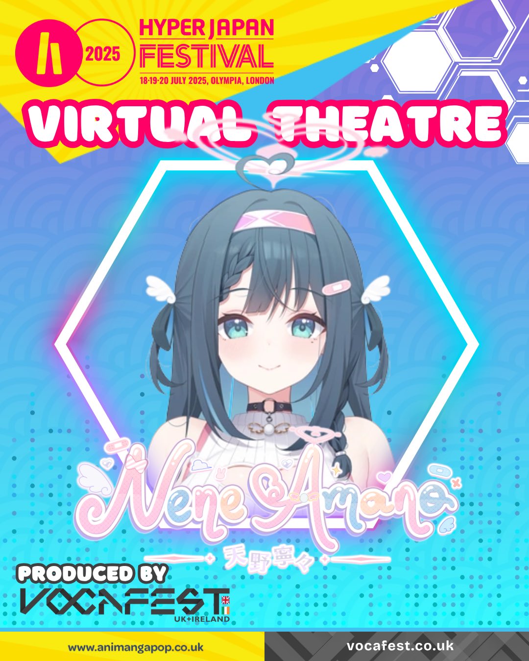 Nene Amano Performing at Hyper Japan Festival 2025 Virtual Theatre